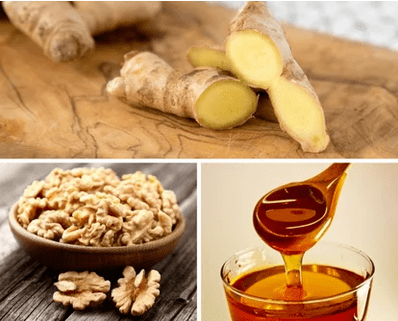 Walnut with honey and ginger
