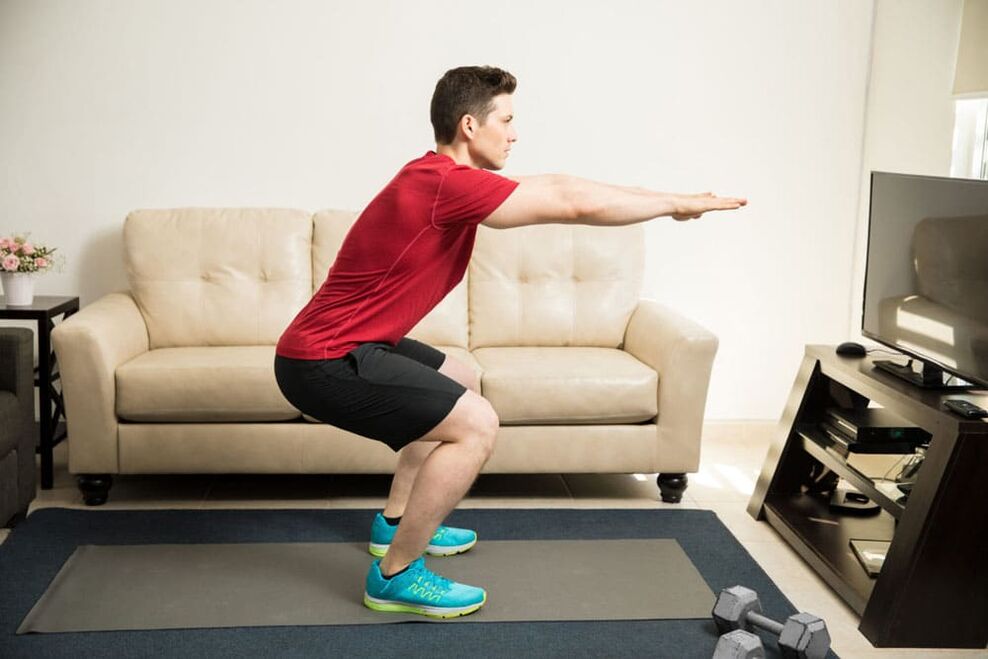Squats help to develop the responsible potential of the muscles